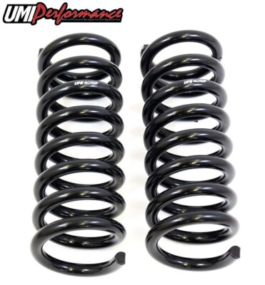 UMI Performance 3051F 1978-1988 GM G-Body Front Lowering Springs Black | 2'' Drop
