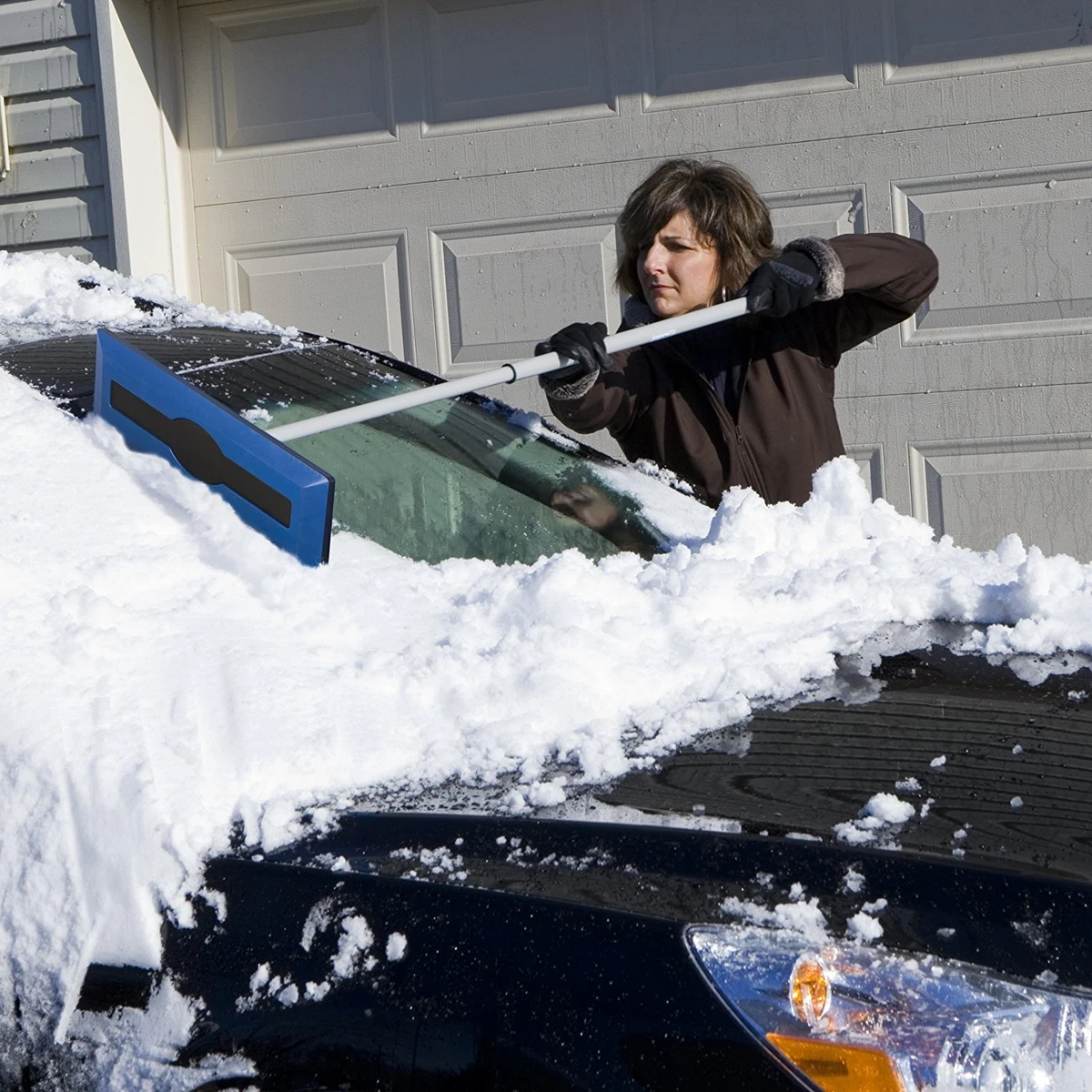 Ice Snow Scraper Car Broom Frost Clean Removal Window Brush