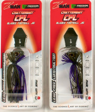 (LOT OF 2) Z-MAN CHATTERBAIT CFL JIG 3/8OZ CBCFL38-06 MONEY MAKER BN2318