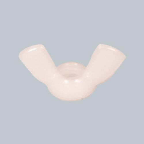 10 Pack 6mm Nylon Wing Nuts - Off White(Natural Nylon Finish) NWN-M06-W - Picture 2 of 2