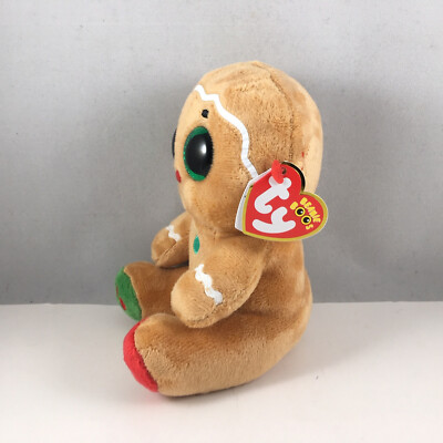 Ty Beanie Boos NUTMEG the Christmas Holiday Gingerbread (6 Inch