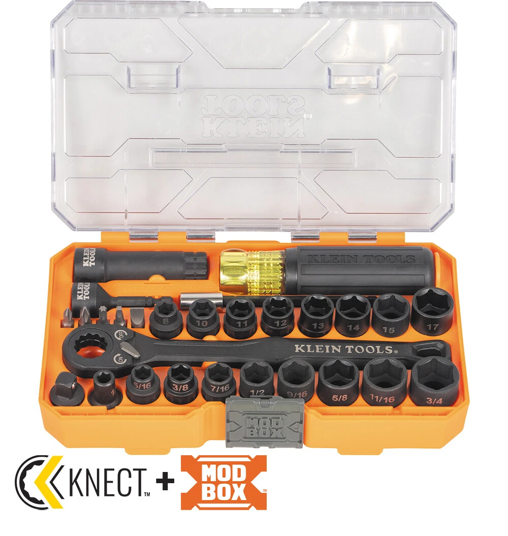 Klein Tools 65400KNECT KNECT Essential Pass Through Impact Socket