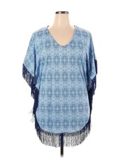 Cabana Life Women Blue Poncho Xl