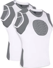 Exxact Sports Youth Baseball Chest Protector, Padded Compression Shirt