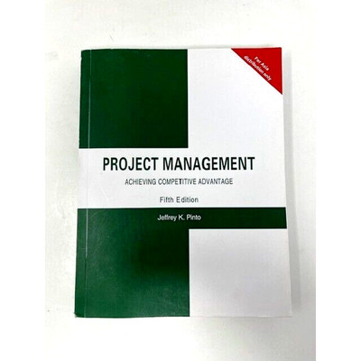 Project Management Achieving Competitive Advantage 5th Ed ASIA Dist Pinto