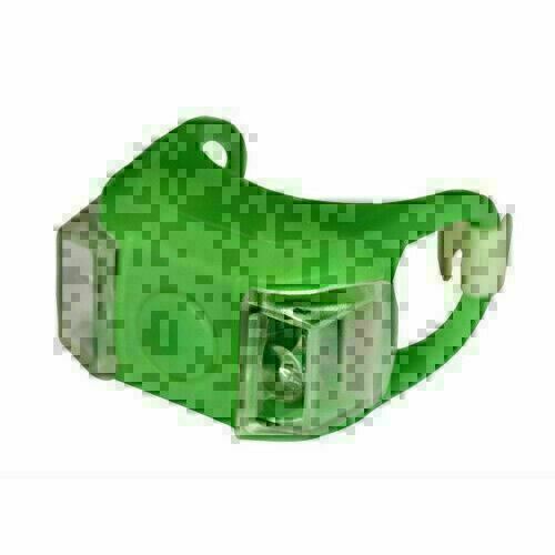 New Zggo Bike Cycling Twin Frog LED Front Head Rear Light Waterproof Green WS - Picture 1 of 2