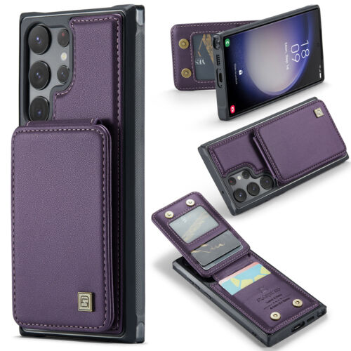 For Samsung Galaxy S23 Ultra S22 S21 Plus RFID Blocking Leather Wallet Card Case - Picture 32 of 79
