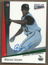 2009 TRISTAR PROjections Autographs Green #201 Bryan Shaw /50 - NM-MT