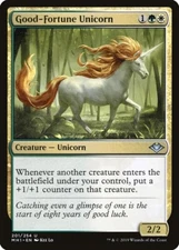 MTG Good-Fortune Unicorn NM Modern Horizons MH1 English Magic Gathering card