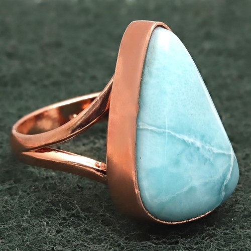 Larimar Gemstone Handmade Silver Jewelry "7" - Picture 6 of 11