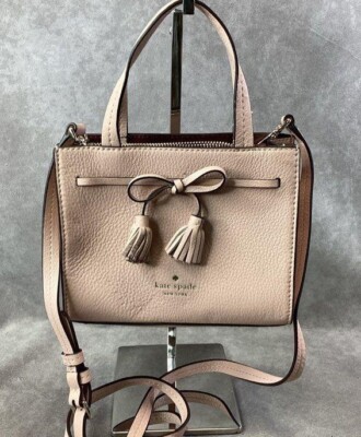 Kate Spade NY Hayes Rosy Cheeks Pebble Leather Mini Convertible Satchel w/Tag