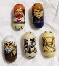 Star Wars Mighty 5 Beanz Lot General Grievous Count Dooku Obi Wan Anakin Droid