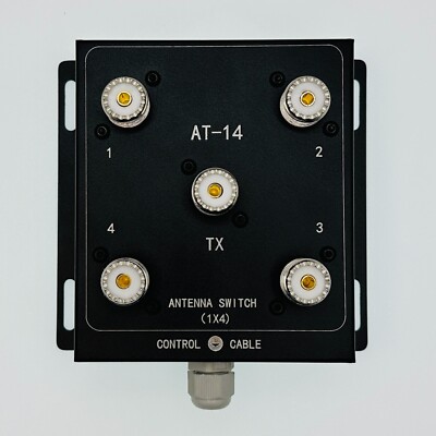 AT-14 4-Way Coax Remote Antenna Switch KIT SO-239 1.8MHz-60MHz 500W PEP