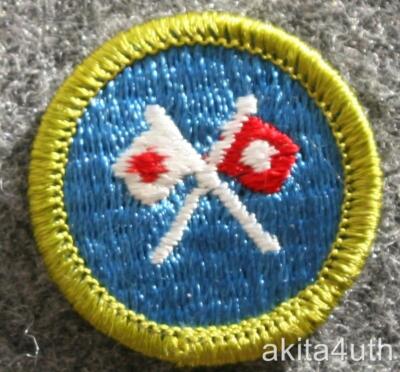BSA Signaling Merit Badge - Discontinued Type H - Boy Scouts of America ...