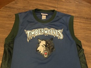 Vintage Late 90s Design Minnesota Timberwolves NBA Medium Blue Basketball Jersey | eBay