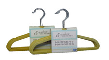 5 Pack Velvet Nursery Hangers Newborn Baby Toddler Slim Non-Slip Design Lot of 2