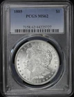 1885-P $1 Morgan Silver Dollar PCGS MS 62 | Uncirculated UNC