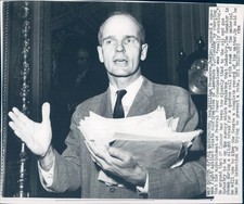 1961 Photo William Proxmire Senator Federal Power Commissioner Politics Papers
