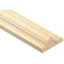 Pine Dado Rail Decorative Moulding 2400mm Length | Interior Wall Trim