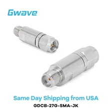 DC Block on Inner Conductor SMA Male to SMA Female Operating from 30MHz - 27GHz