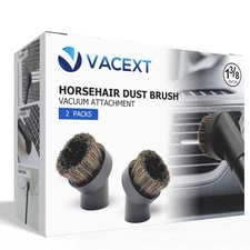 For Miele 2Pack Round Horsehair Dust Brush Vacuum Attachments 1-3/8'' Inner D...