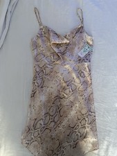 GUESS Snake Skin Slip Dress with Straps Size Large New with Tags Free Shipping
