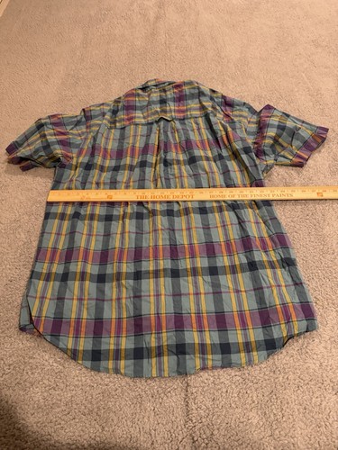 Surf Pendleton Shirt Mens 2XL Pink Blue Plaid Short Sleeve Button Up Casual - Picture 5 of 7
