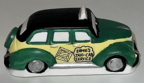 Vintage A Wonderful Life Holiday Christmas Village Ernie's Taxi Cab - Picture 2 of 6