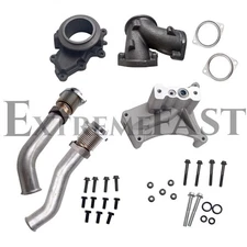 EBPV Pedestal Exhaust Housing Up Pipes Kit For 1999.5-2003 Ford Powerstroke