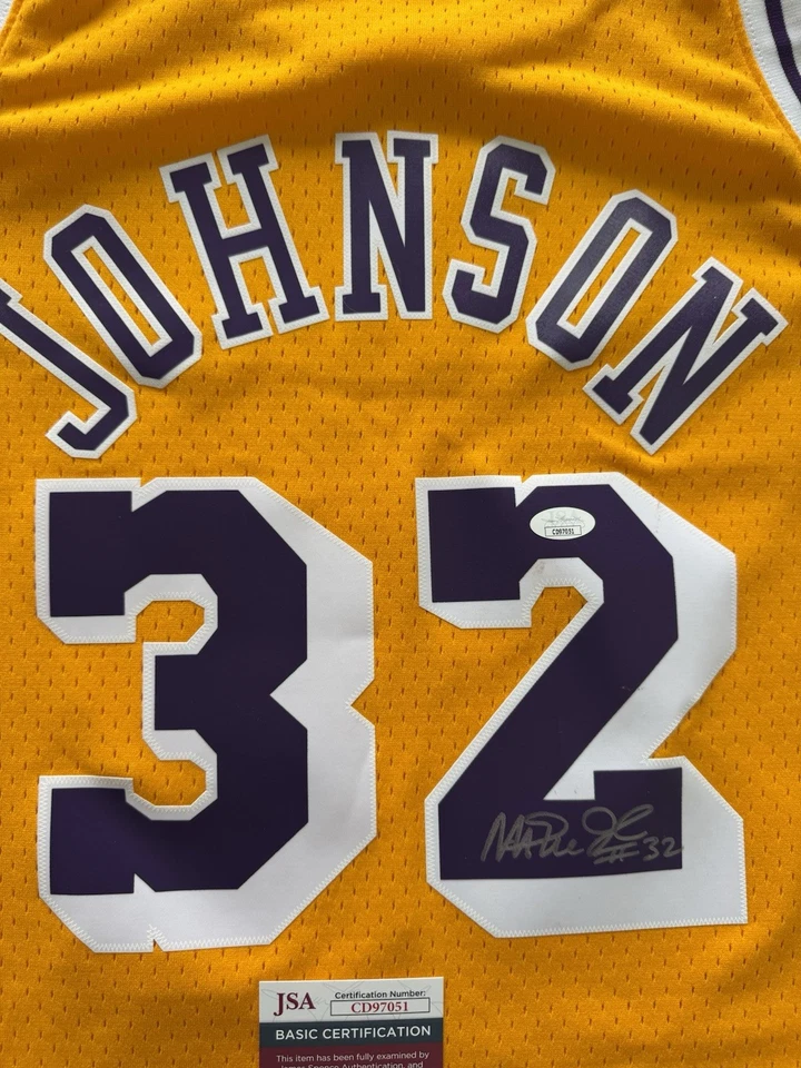 Magic Johnson Signed Los Angeles Lakers Jersey JSA COA #32 NBA HOF Showtime ! - Image 3 of 4
