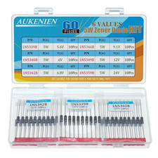 Image of 5W Zener Diode Kit 6 Values 60Pcs 1N5339B 5.6V