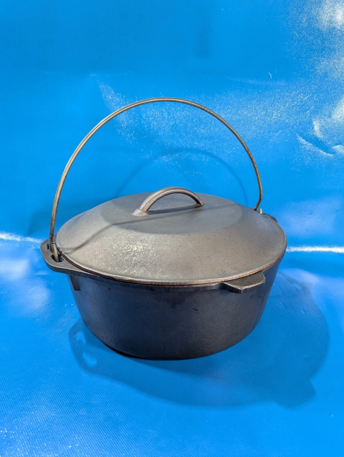 Vintage Cast Iron #8 DO D1 Stamp 10" Dutch Oven w/ Lid Cover Made In USA