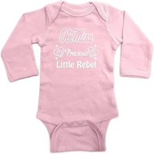 Two Feet Ahead Newborn Bodysuit Creeper Pink L/S  Ole Miss Rebels 12 Months