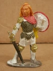 1985 Ral Partha Female Giant Armored Warrior w/Sword &Shield White Metal Figure