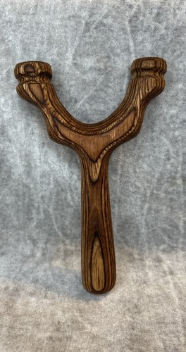 Handmade Slingshot Laminate Wood Hunting Slingshot 6 1/2” NEW