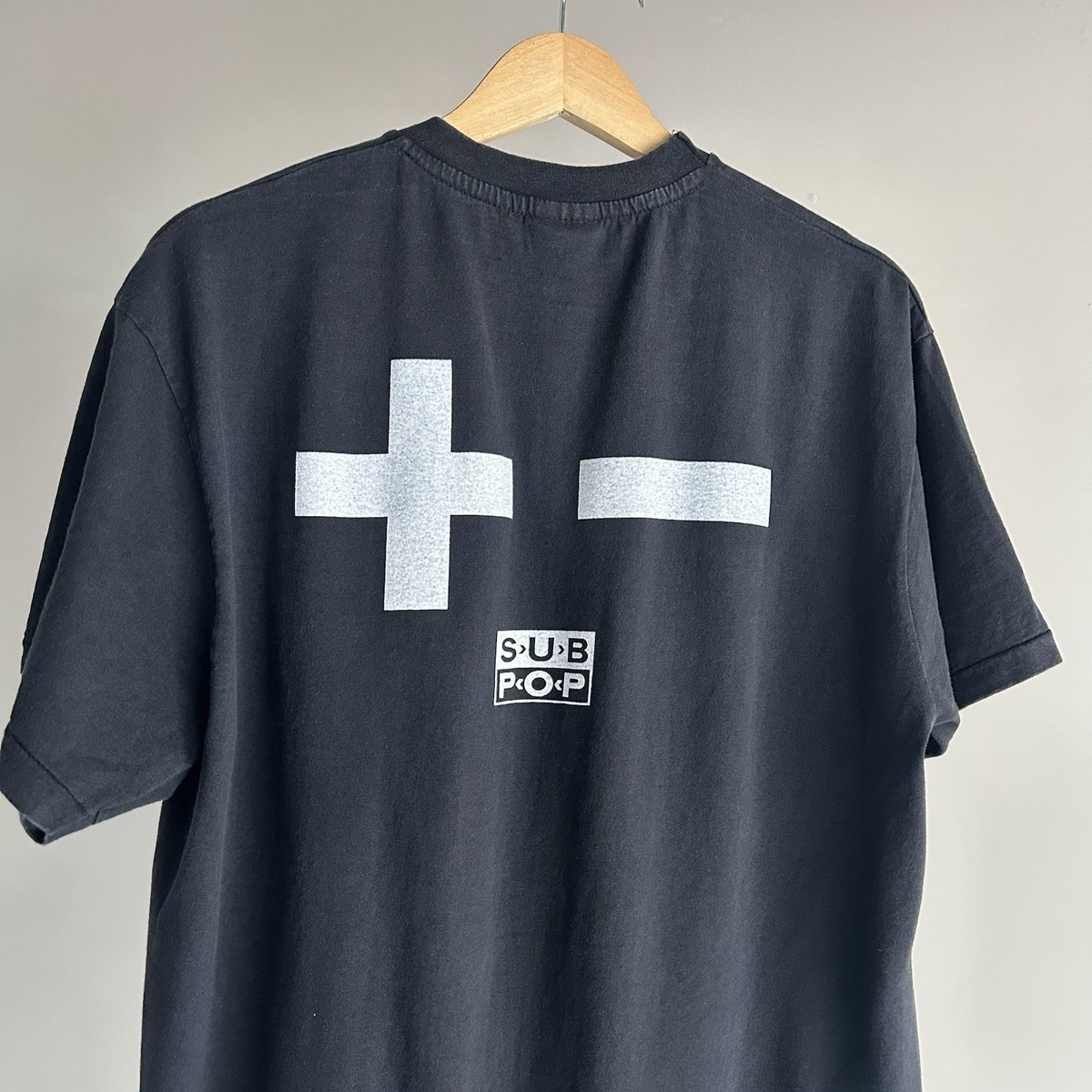 Vintage REPRINT Nirvana Sub Pop Faded Lg Brockum Tag Faded Tee