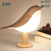 Nachttischlampe Dimmbar Kabellos Tragbar Wiederaufladbar Vogel Nachtlicht