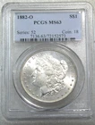 1882-O Morgan Silver Dollar PCGS MS62 Frosty Just Graded New Holder #Y294A