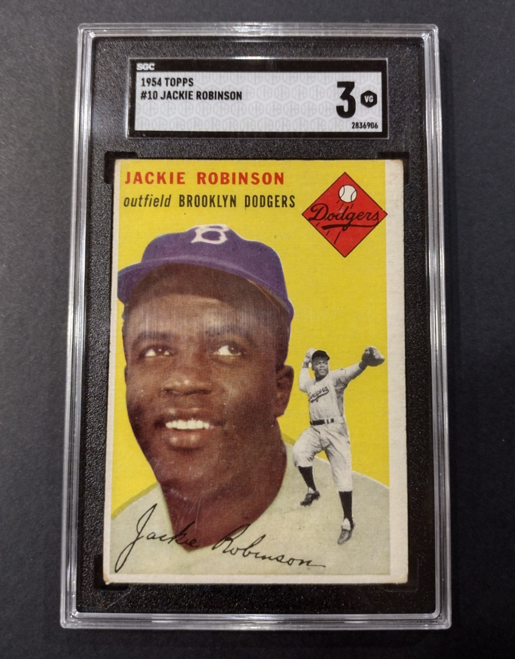 1954 TOPPS JACKIE ROBINSON #10  SGC 3