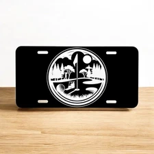 Golf Design Laser Engraved Front License Plate.  Very Durable and Stylish!
