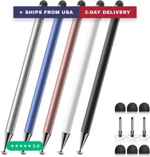 Stylus 5 Pcs , 2-in-1 Stylus Pen for Touch Screen, High Precision and Sensitivi