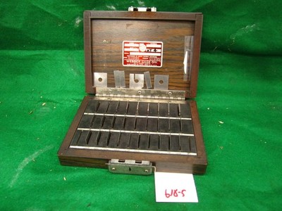 Vintage Starrett Webber Model RS28A1 Grade 2 Thin Gage Block Set 24 Pieces 618-5
