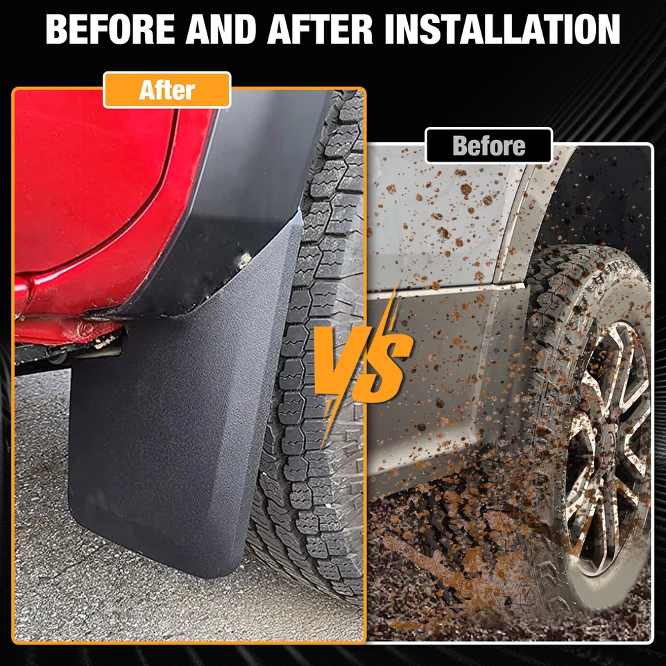 4PCS For Toyota Tacoma II 05-2015 Mud Flaps Splash Guards Mudflaps Front Rear Foto 2 de 4