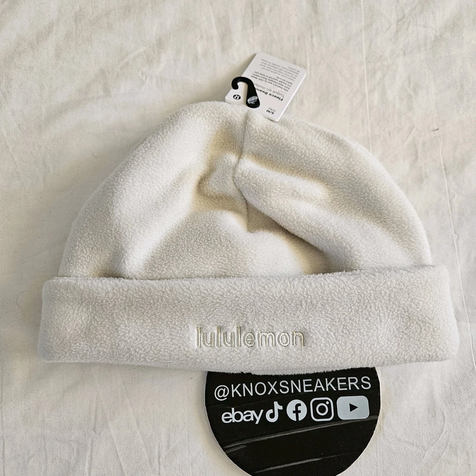 Lululemon Fleece Beanie BONE Beige Lu9bwds Adult Size S/M