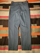 VTG 60s Blue Poly cotton Pants 28x29