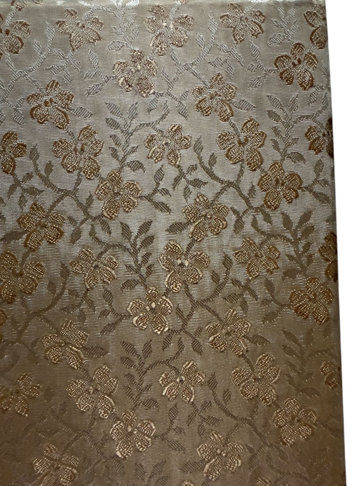 Decorative Gold Floral Storage Box Stationery Cards Vintage