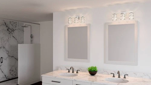 Quoizel Gibson 21 1/4"W Polished Chrome 3-Light Bath Light - Picture 6 of 6