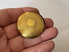 Vintage Gold-Tone Primrose House Compact