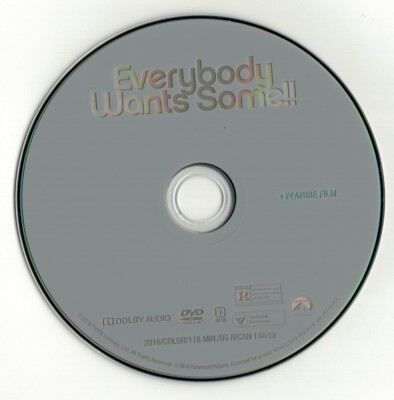 Everybody Wants Some (DVD disc) Will Brittain, Zoey Deutch, Ryan Guzman