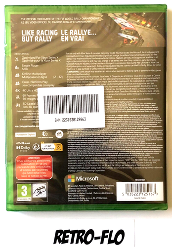 EA SPORTS WRC Standard Edition - Jeu Xbox One Series X S - NEUF Sous Blister - Picture 2 of 2
